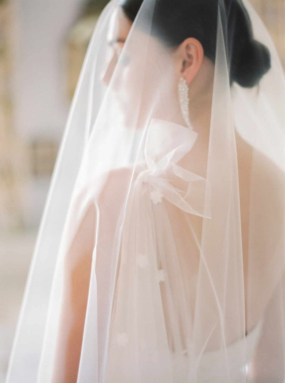Gossamer - Luchtige Italiaanse tule bruidssluier - Airy Italian Tulle Bridal Veil Hanna Peters x Gibson Bespoke