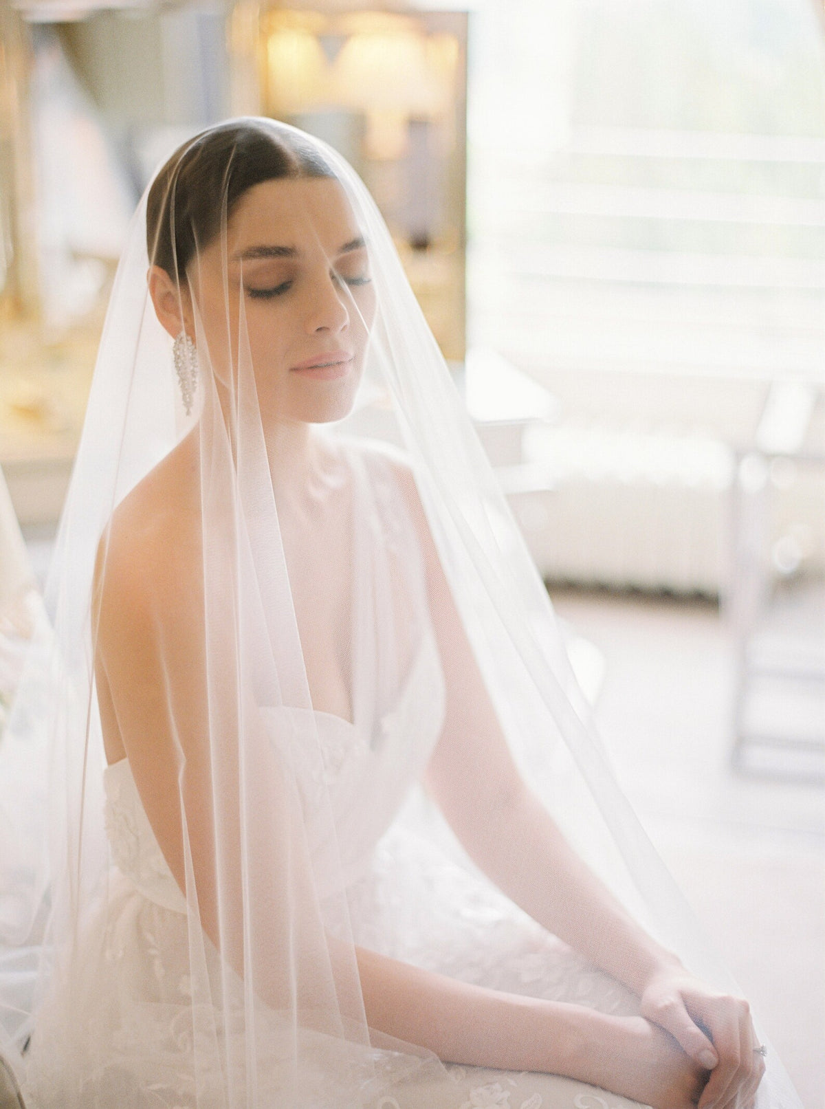 Gossamer - Luchtige Italiaanse tule bruidssluier - Airy Italian Tulle Bridal Veil Hanna Peters x Gibson Bespoke