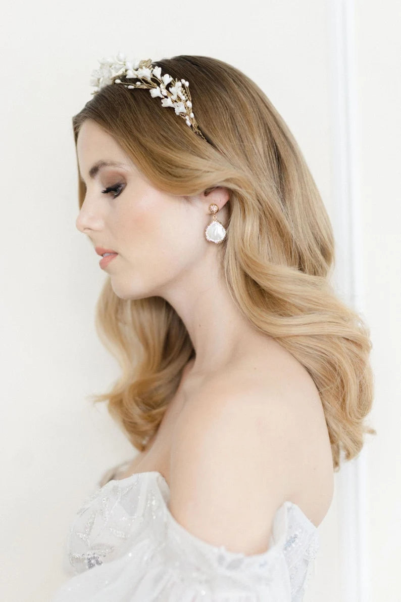 Briar – Botanisch Bruids Haarsieraad met Bloemen & Parels – Hanna Peters × Gibson Bespoke