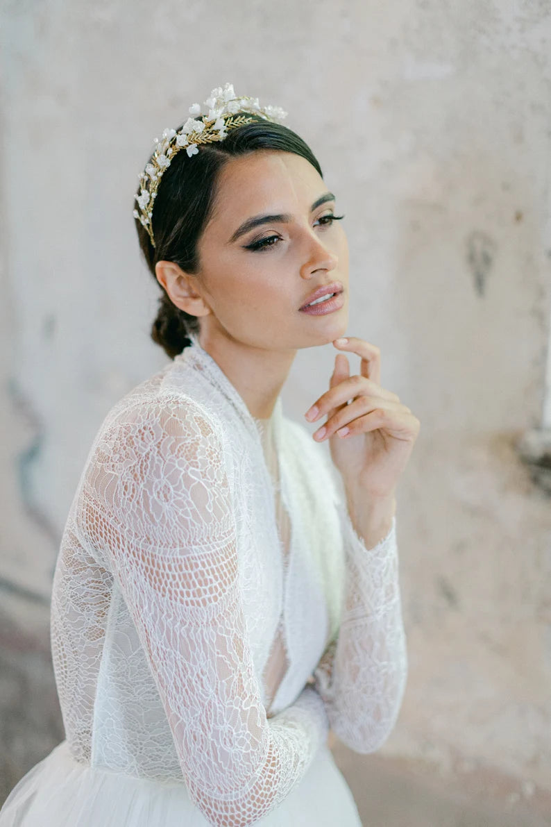 Briar – Botanisch Bruids Haarsieraad met Bloemen & Parels – Hanna Peters × Gibson Bespoke