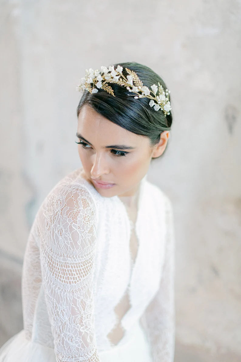 Briar – Botanisch Bruids Haarsieraad met Bloemen & Parels – Hanna Peters × Gibson Bespoke