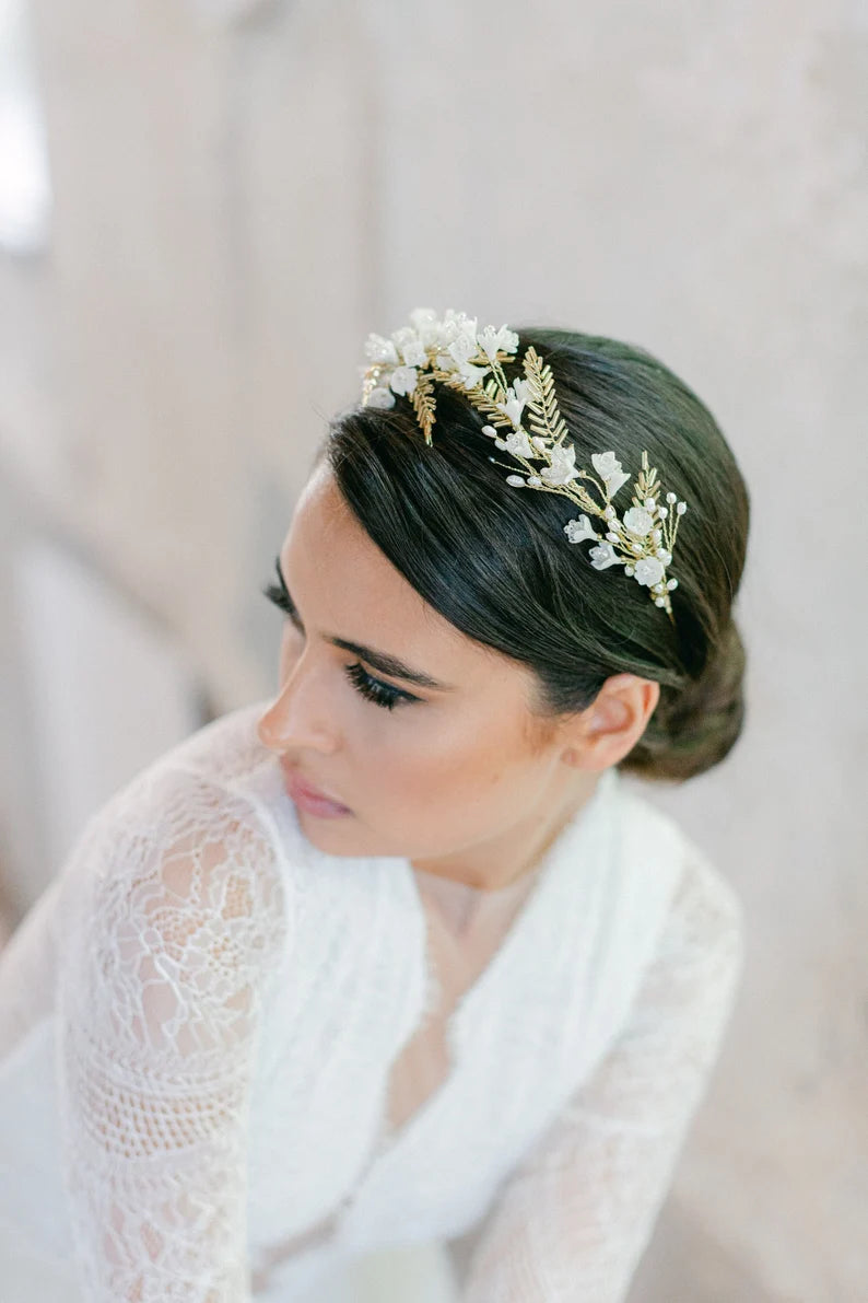 Briar – Botanisch Bruids Haarsieraad met Bloemen & Parels – Hanna Peters × Gibson Bespoke